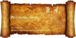 Moldvay Áron névjegykártya